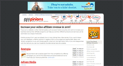 Desktop Screenshot of affpinions.com